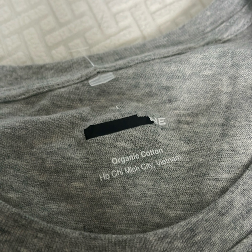 2 Everlane Slim Fit Crewneck Gray Short Sleeve Organic Cotton Tees, new - Picture 6 of 7